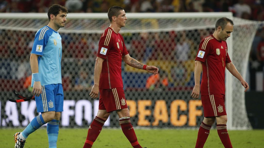 Las caras de los jugadores españoles en Maracaná fueron la imagen de la decepción