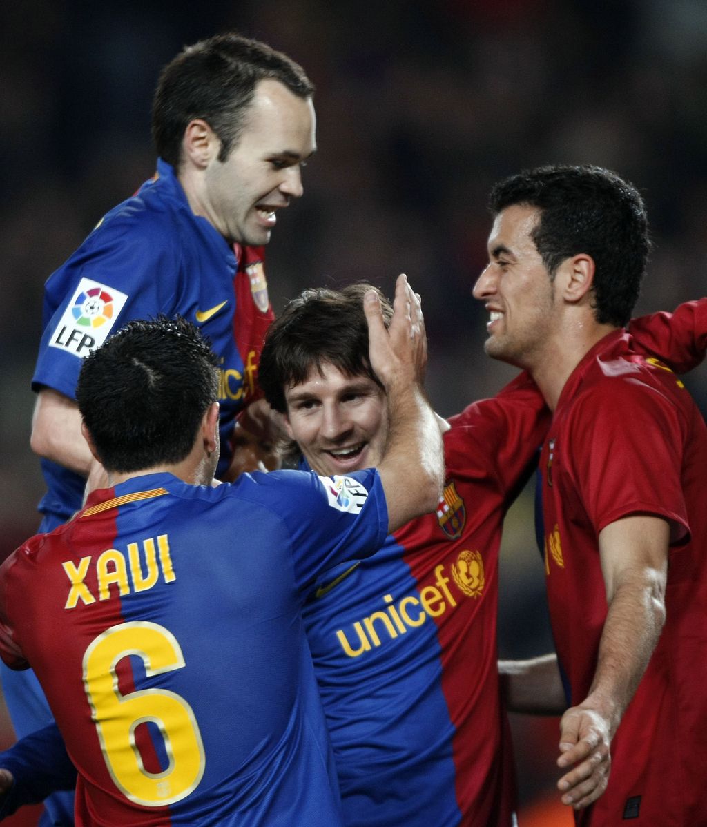 Busquets, Xavi e Iniesta eligen los tres mejores goles de Messi con el Barça