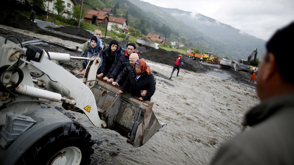 Cientos de evacuados por las inundaciones en Croacia