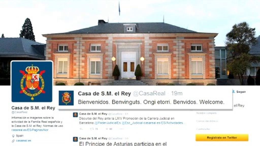 La Casa Real estrena cuenta en Twitter