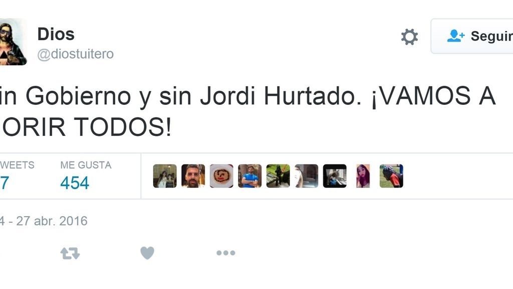 #HoyEnLaRed: Jordi Hurtado es 'trending topic' y no se ha muerto nadie