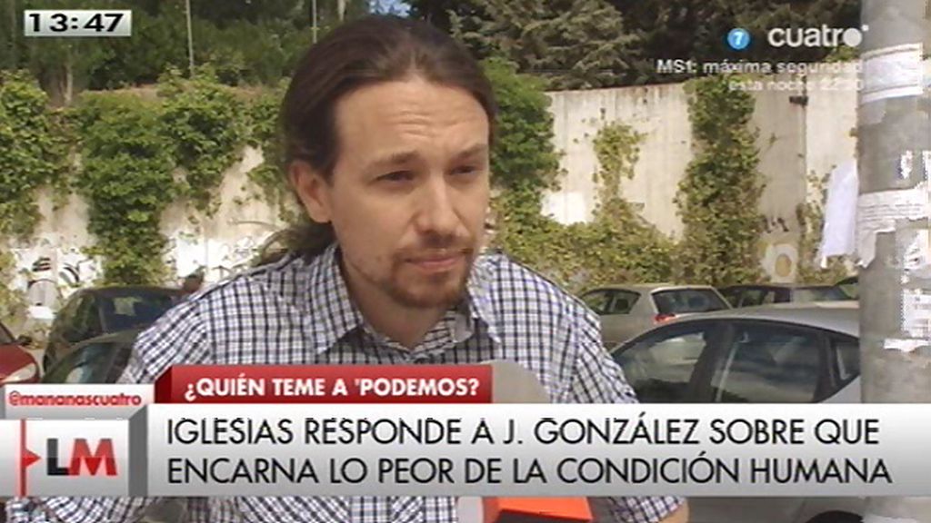P. Iglesias, de Jaime González: “Me parece muy triste que se reduzca hasta ese nivel”
