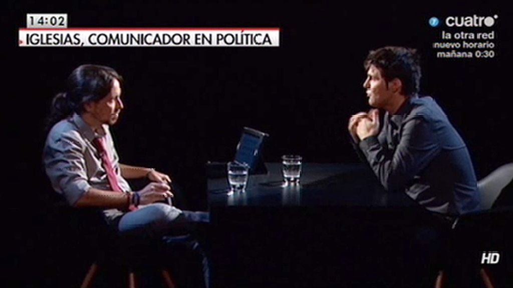 Pablo Iglesias y Jesús Cintora ¿quién entrevista a quién?