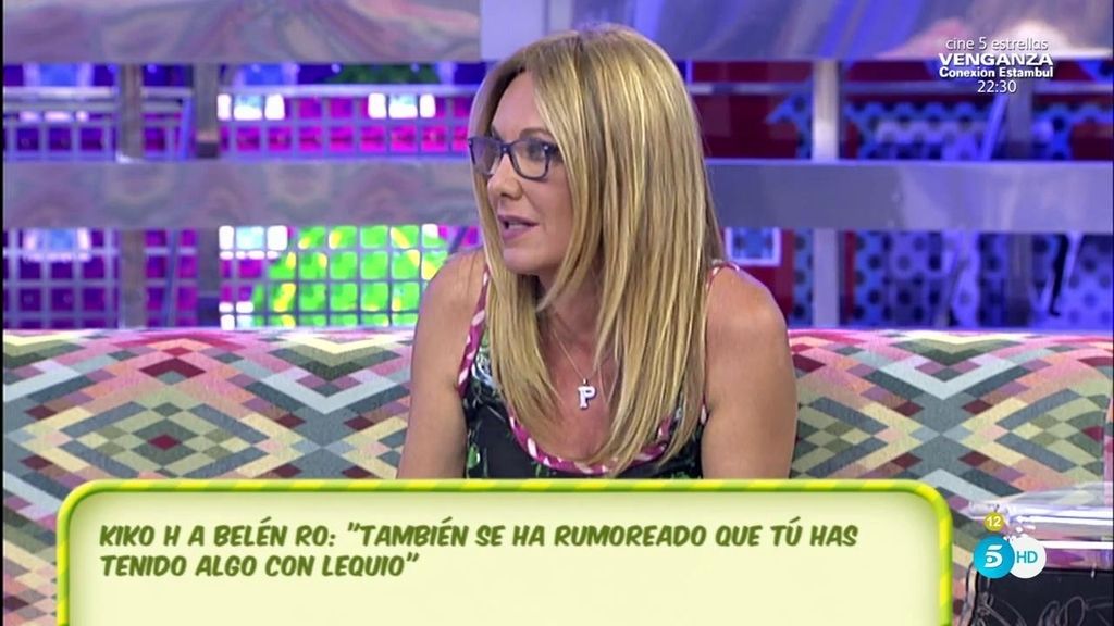 Belén Ro defiende a su amigo: "A Lequio su fama le precede, pero ahora es otra persona"