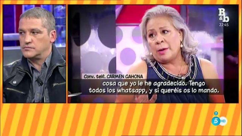 Carmen Gahona: “Si Gustavo González no demuestra su información en televisión, lo va a demostrar en un juzgado”