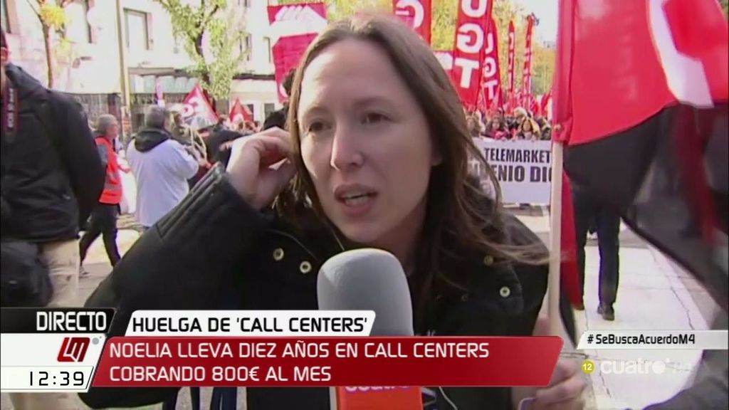 Los empleados de los 'Call Centers' reivindican sus malas condiciones