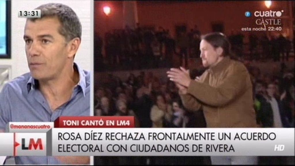 Toni Cantó: "Las soluciones de 'Podemos' sólo crearían más pobreza y desigualdad"