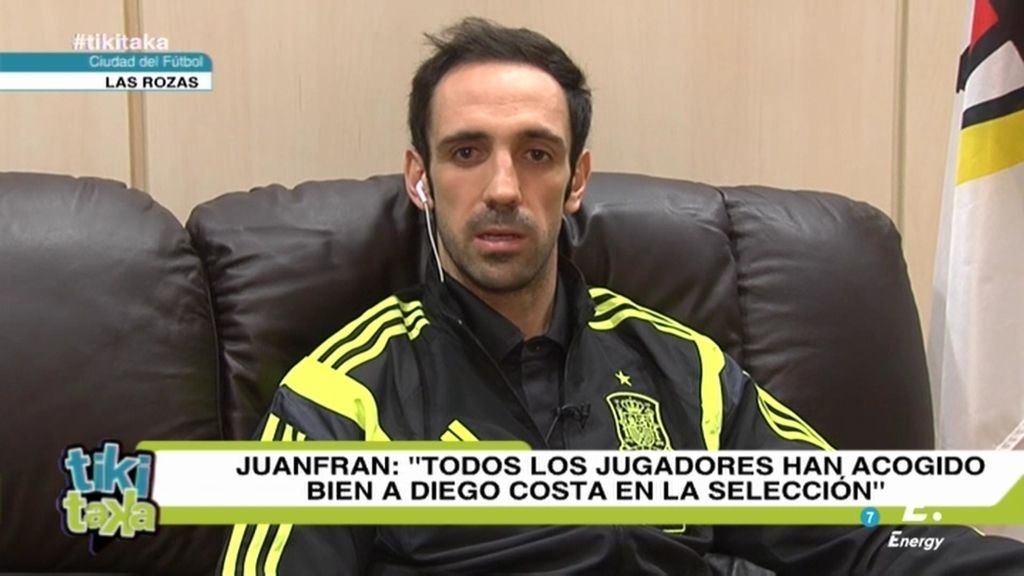 Juanfran : "Hay gente que no nos apoya tanto. Ver al Atleti tan arriba es raro”
