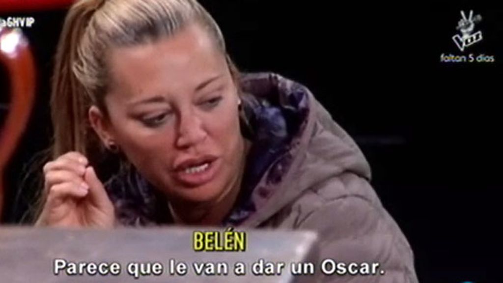 Belén, sobre Ángela y su esfuerzo en la obra de teatro: "Parece que le van a dar un Oscar"