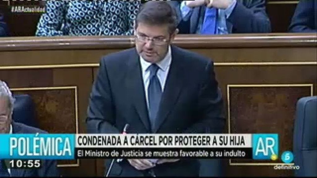 Rafael Catalá, Ministro de justicia, favorable al indulto de María Salmerón