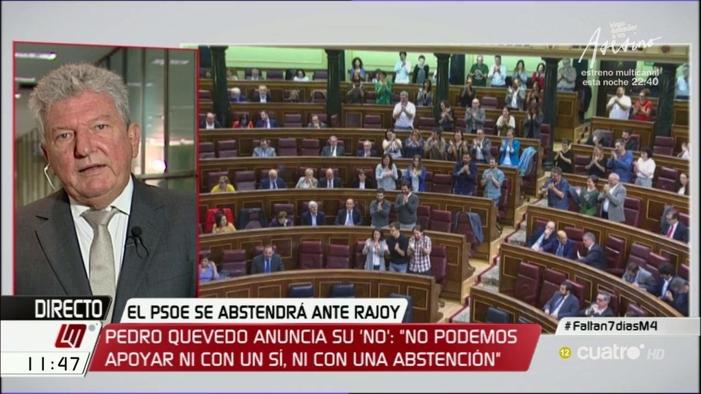 P. Quevedo (Nueva Canarias): “Si tras lo ocurrido no hay posibilidad de que Rajoy sea investido, sería para hacérnoslo mirar”