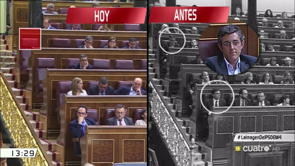 El baile de las sillas en la bancada del PSOE