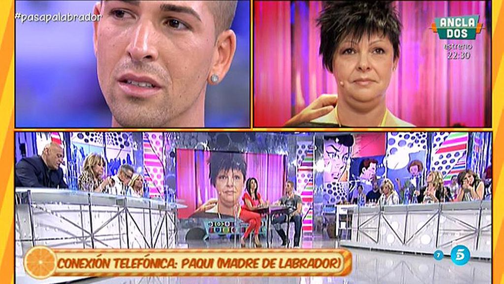 La madre de Labrador interviene en directo para mostrar su apoyo a su hijo