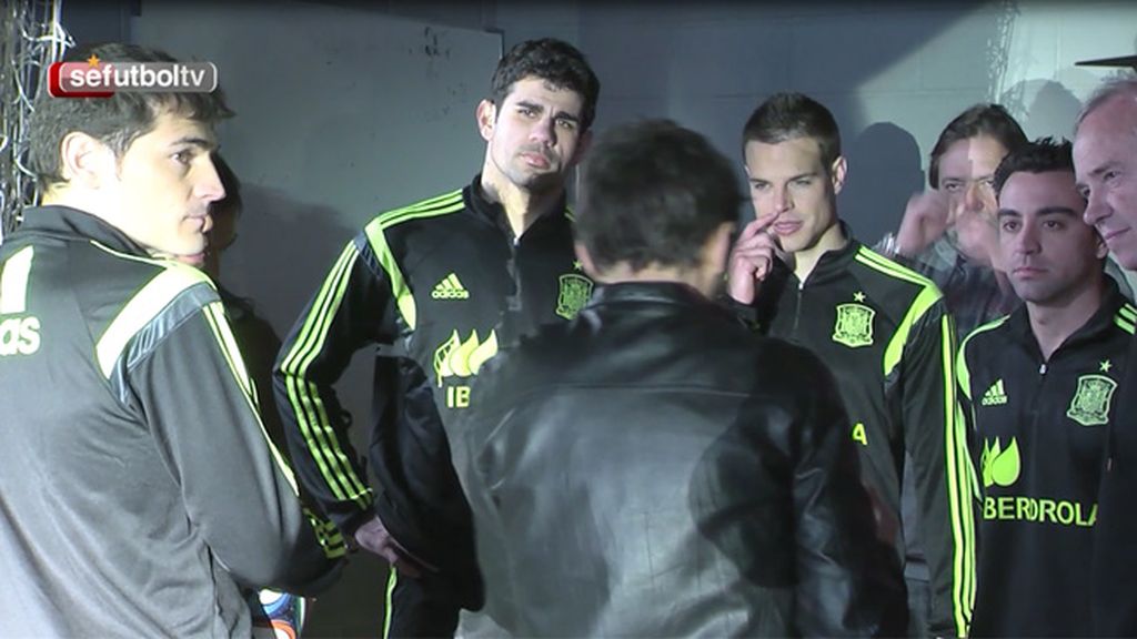 Casillas, Costa, Xavi... risas y buen rollo en la sesión de grabación de spots de La Roja