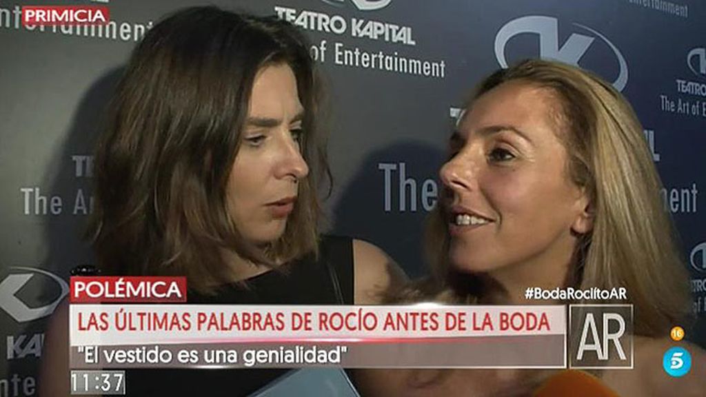 R. Carrasco: "El vestido es una genialidad"