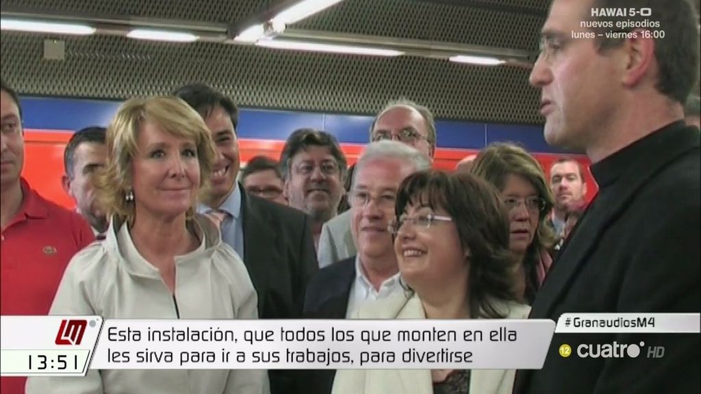La Guardia Civil investiga las inauguraciones del metro de Esperanza Aguirre