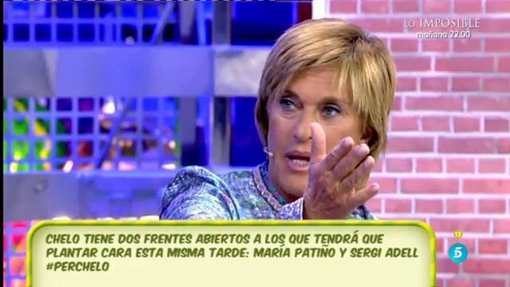 Chelo García-Cortés sobre lo que dice Sergi Adell: "Que lo demuestre todo"