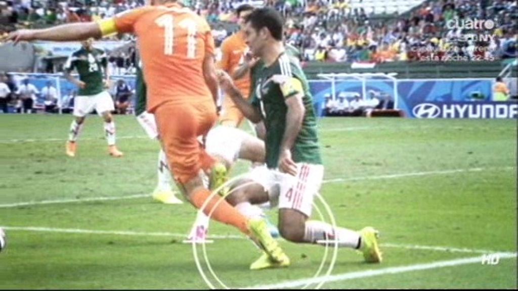 El enfado de México con Robben