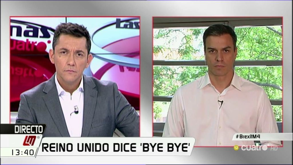 Pedro Sánchez, del 'Brexit': "Tiene que ser una vacuna para acabar con los populismos y los nacionalismos excluyentes"