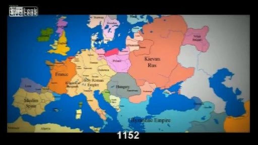 1000 años de geopolítica europea en tres minutos