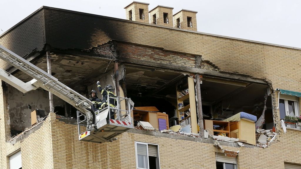 Un herido grave en la explosión de una vivienda en Madrid