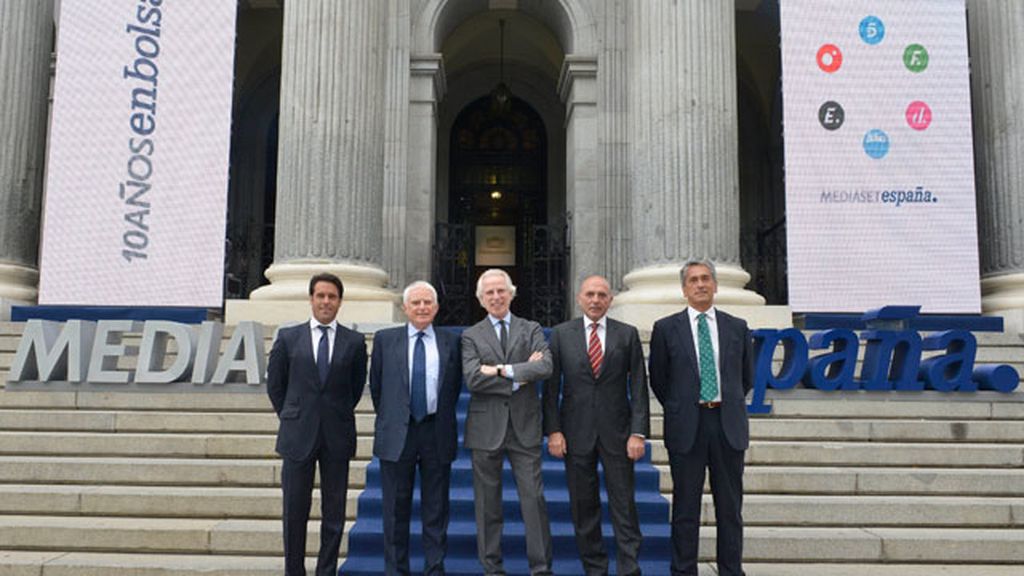 Mediaset España cumple diez años en Bolsa como líder del sector