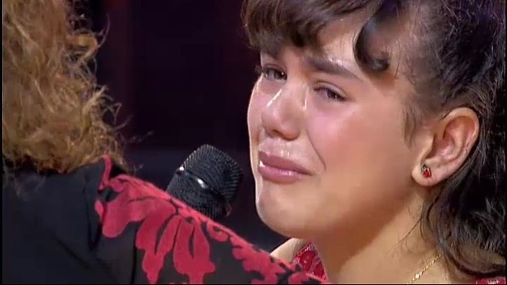 Lucía rompe a llorar: "Gracias por giraros en mis 'Audiciones a ciegas"