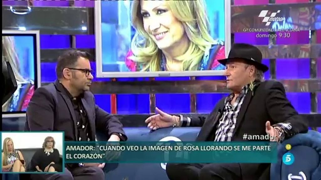 Amador Mohedano: "Veo la reconciliación con Rosa muy lejana y muy difícil"