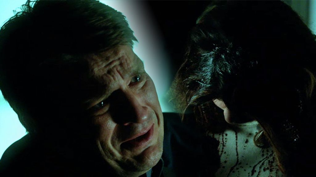 Castle se derrumba al  ver morir a Beckett