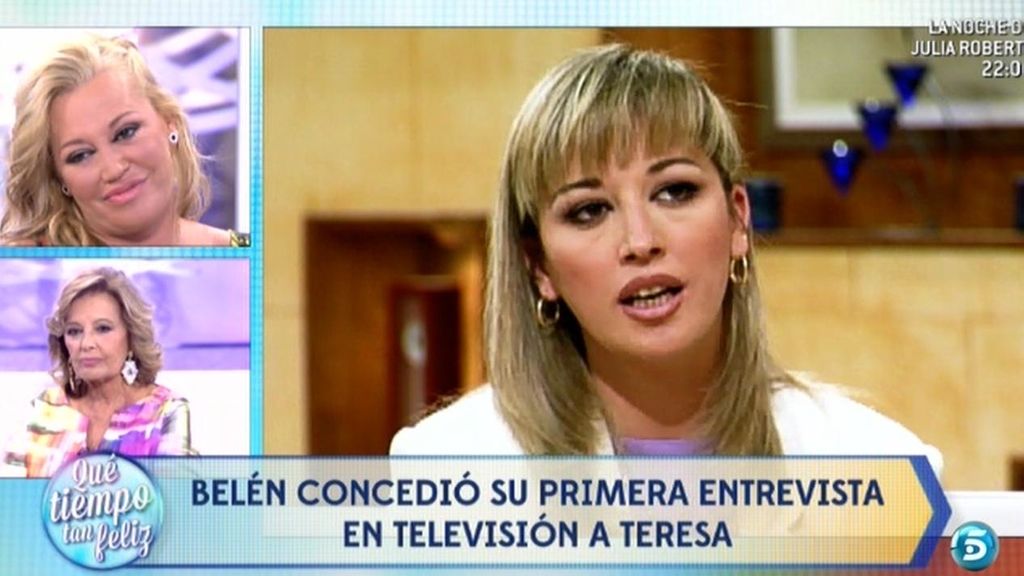 La primera entrevista de Belén Esteban en la televisión con María Teresa Campos