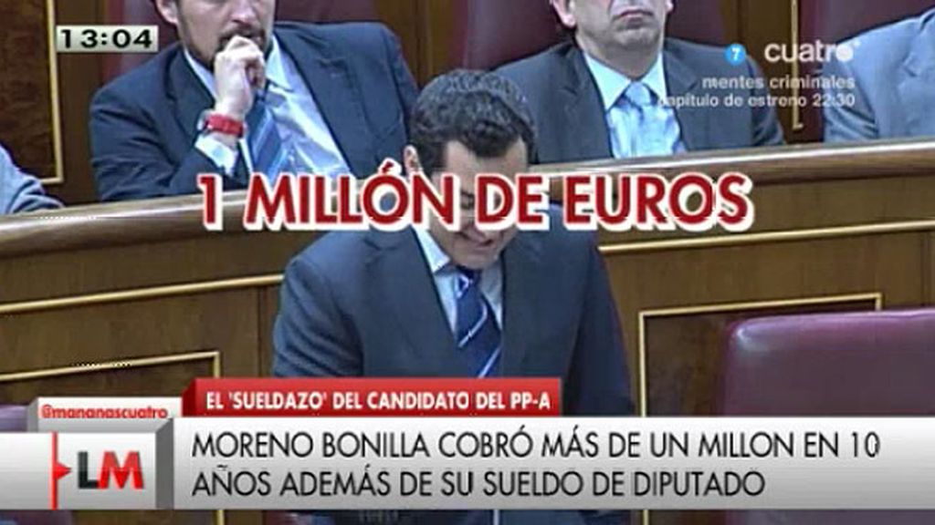Moreno Bonilla ha llegado a cobrar un millón de euros en los últimos diez años