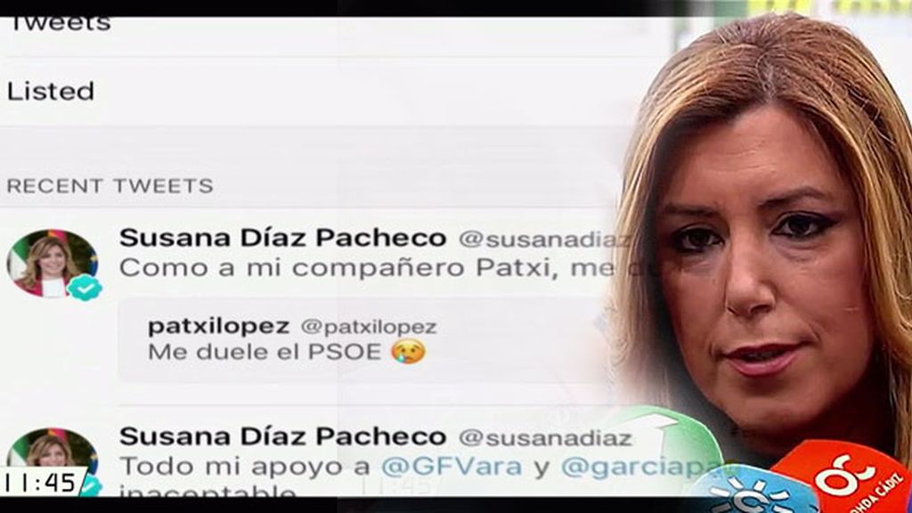 ¿A quién va dirigido el último mensaje en redes sociales de Susana Díaz?