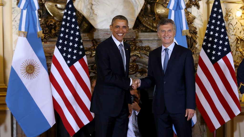 Macri recibe a Obama en la Casa Rosada