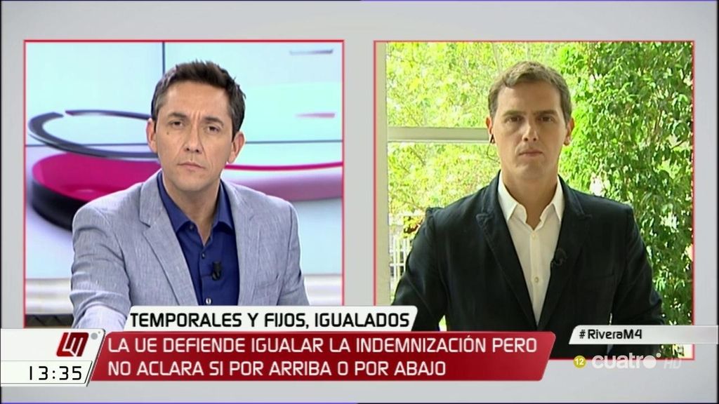 Albert Rivera: “Proponemos un contrato estable, único y la sentencia del Tribunal Europeo nos acerca más a ese modelo”