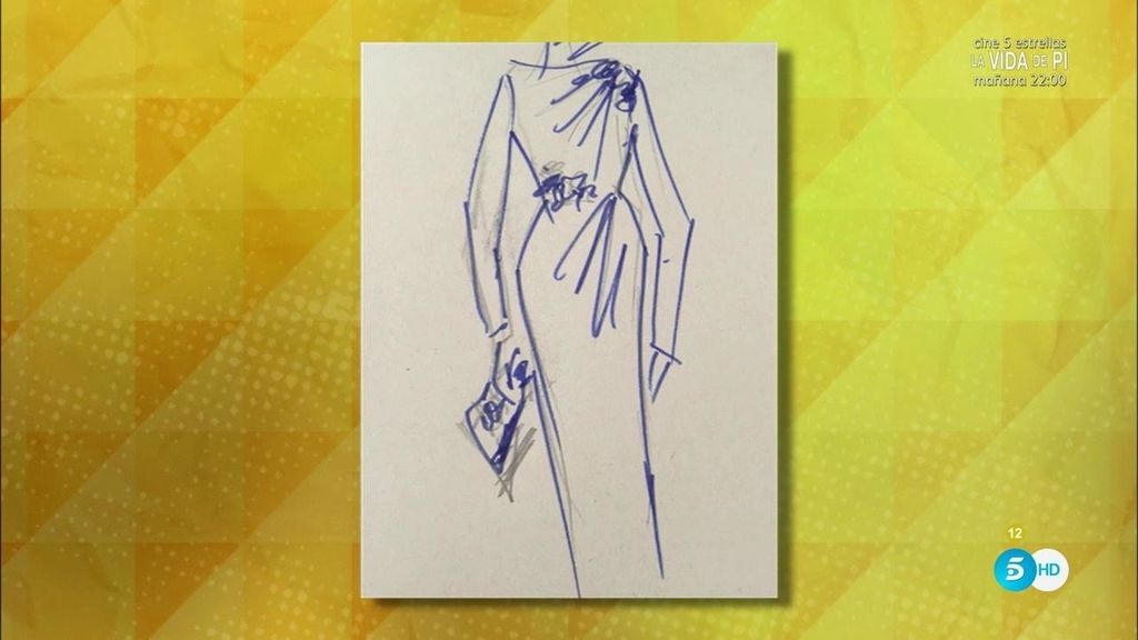 En exclusiva, el boceto del vestido de Isabel Pantoja para la boda de su hijo