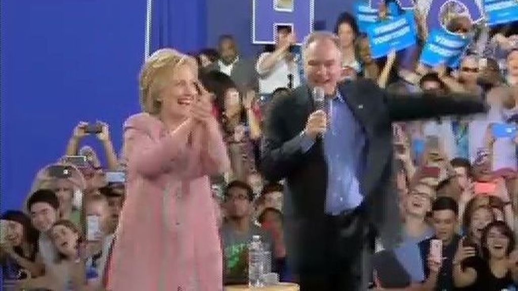 Hillary Clinton escoge al senador Tim Kaine como su candidato a la vicepresidencia