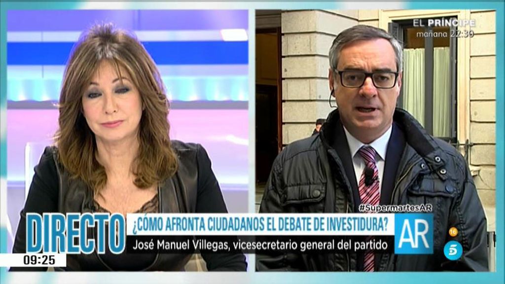Villegas: "PP y PSOE tendrán que salir de las trincheras para que esto salga adelante"