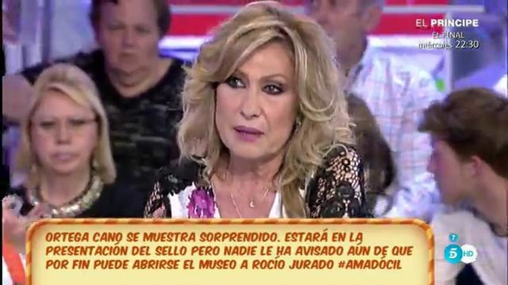 Rosa Benito acudirá a la presentación del sello de Rocío Jurado: “Amador debería ir”