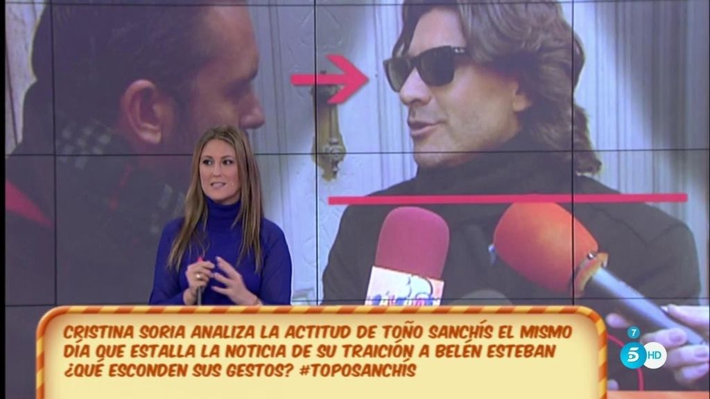 Analizamos los gestos de Toño Sanchís y Belén Esteban tras su ruptura profesional