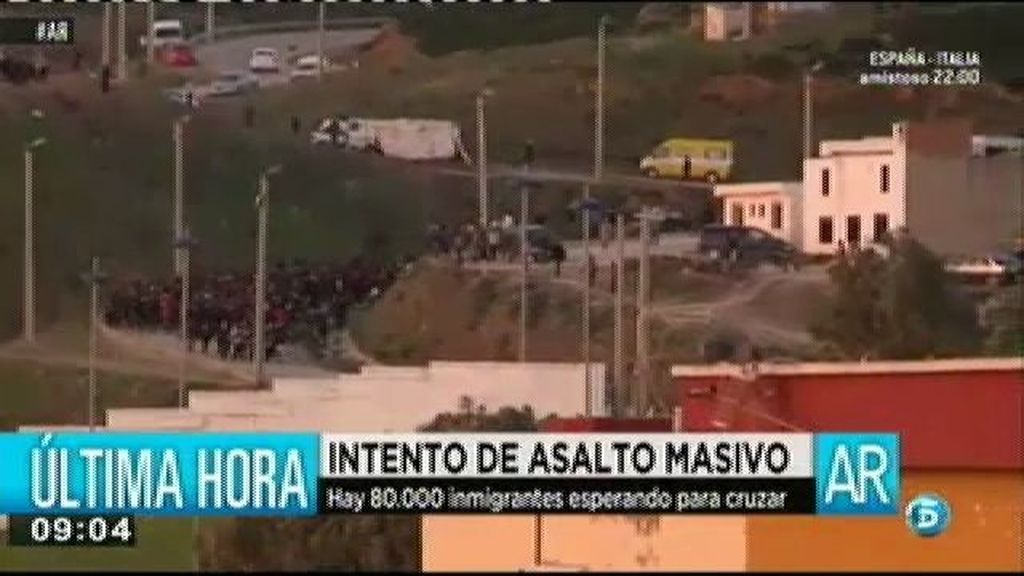 Nuevo intento de asalto masivo a la valla de Ceuta
