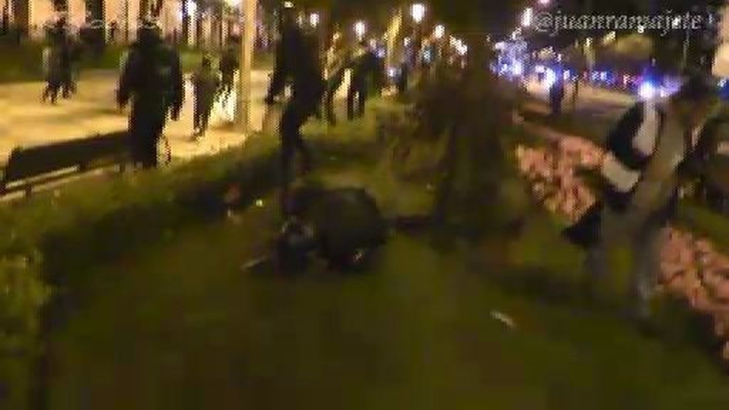 Uno de los detenidos el 22M sigue en prisión por lanzar una piedra a un agente a la cabeza