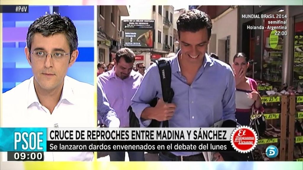 El cruce de reproches entre Eduardo Madina y Pedro Sánchez
