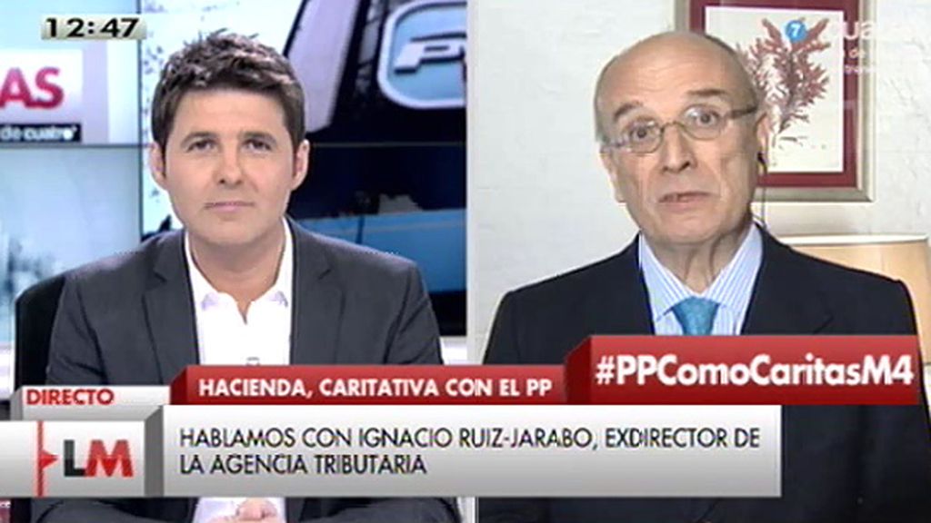 I. Ruiz - Jarabo: "Nada tiene que ver Cáritas con el PP, tampoco tributariamente"