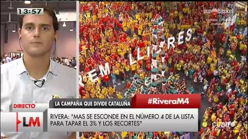 Albert Rivera, sobre las elecciones en Cataluña: "Hay que presentar un programa autonómico y no una secesión"