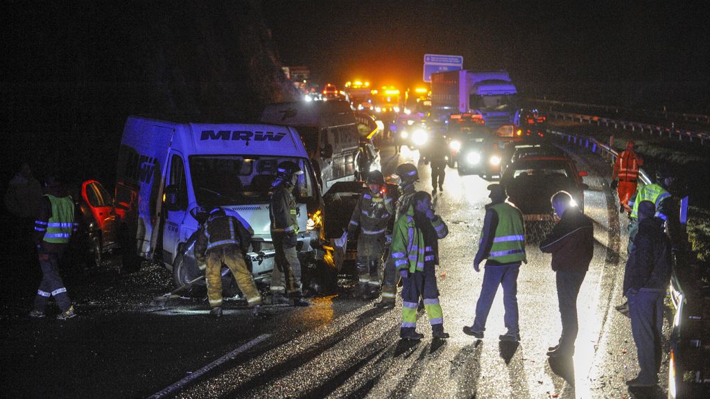 Una colisión múltiple en Ourense deja seis heridos