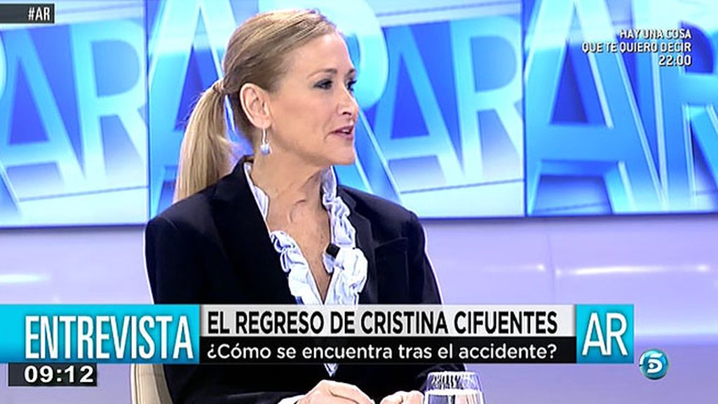 Cristina Cifuentes: "Un militante disciplinado no se puede negar a ciertas cosas"