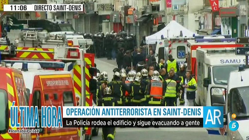 Aumenta a 7 el número de detenidos en la operación policial en Saint - Denis