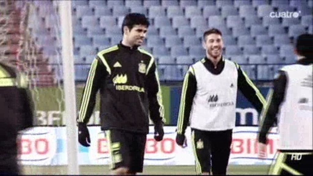 Sergio Ramos y Diego Costa tienen muy buen rollo con la Selección Española