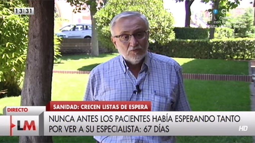 Sánchez Bayle: "la capacidad del sistema para atender pacientes ha disminuido"