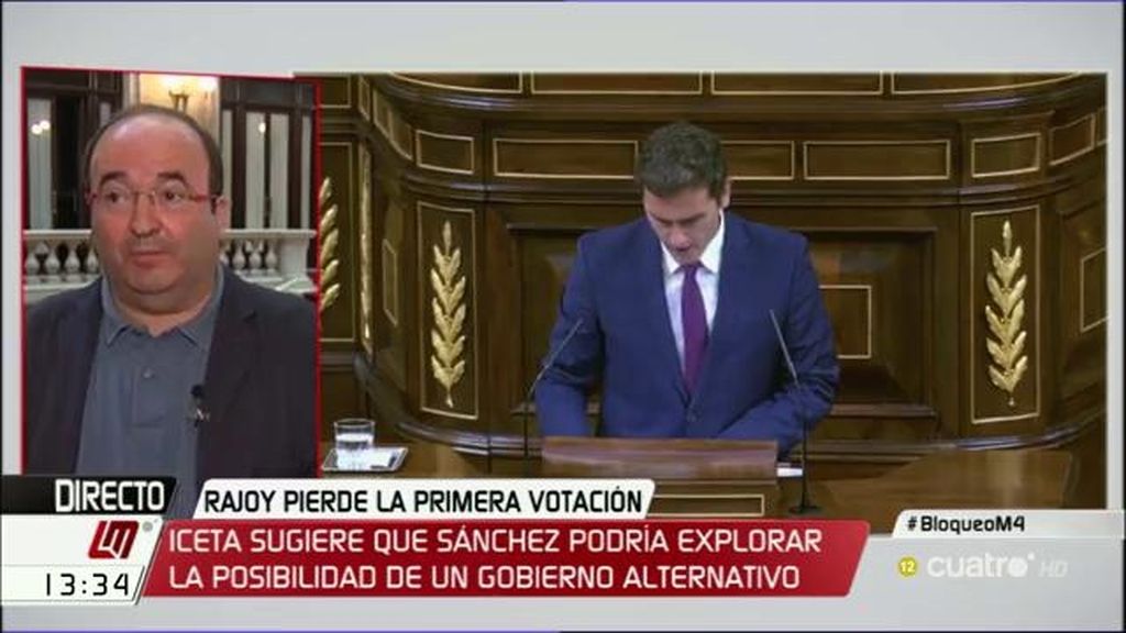 Iceta: "Creo que Sánchez explora salidas que no conduzcan a elecciones"